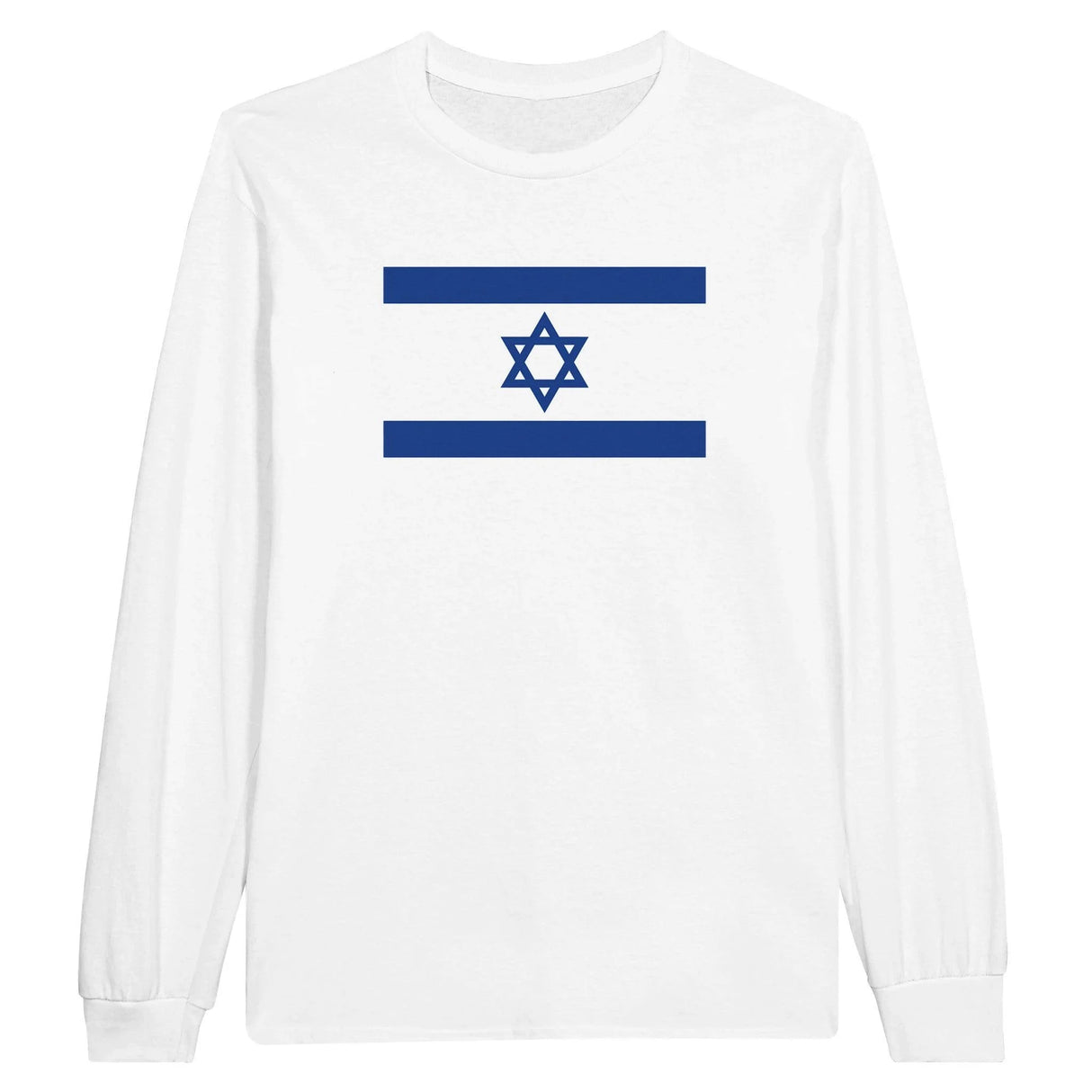 T-shirt manches longues drapeau israël coton mélangé imprimé