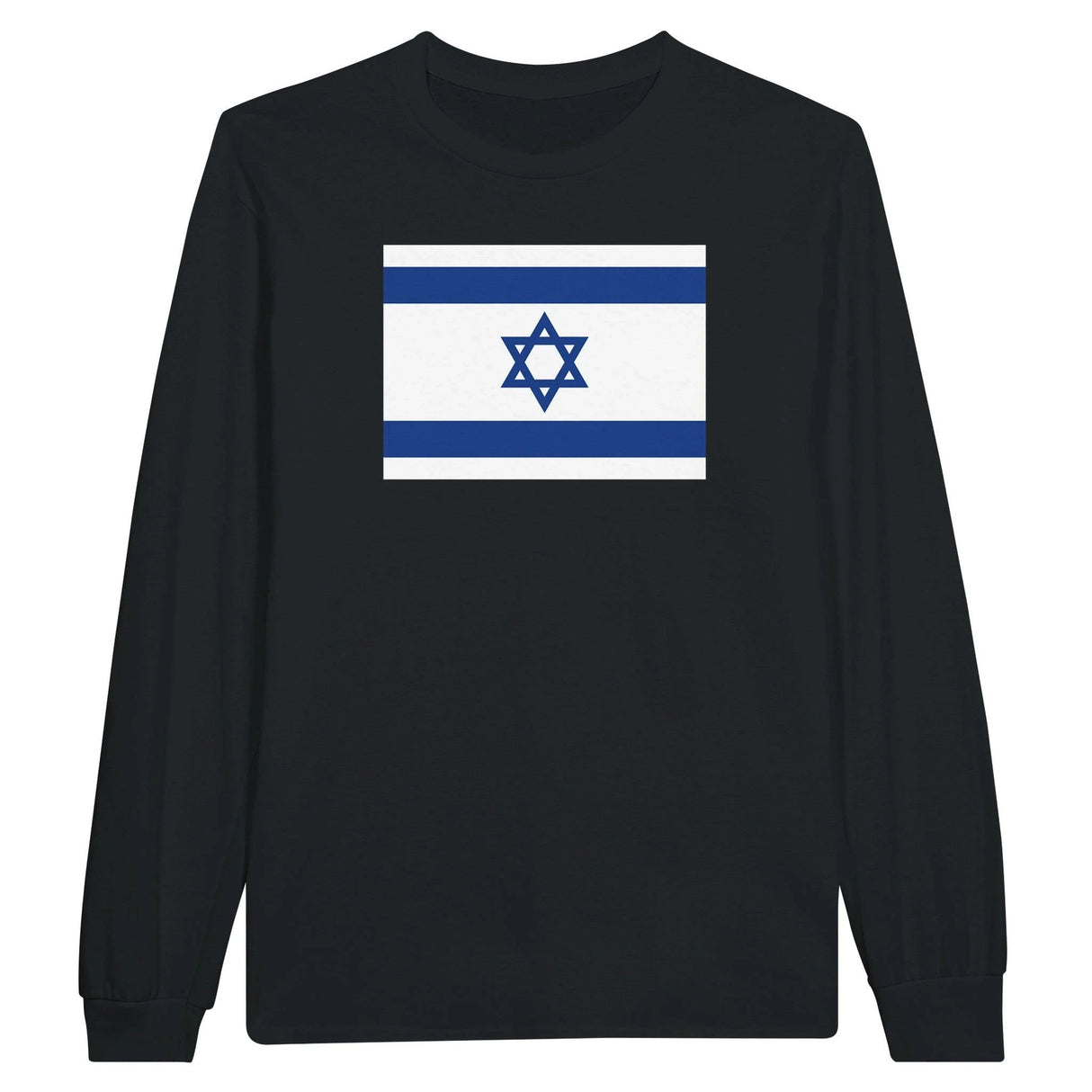 T-shirt manches longues drapeau israël coton mélangé imprimé