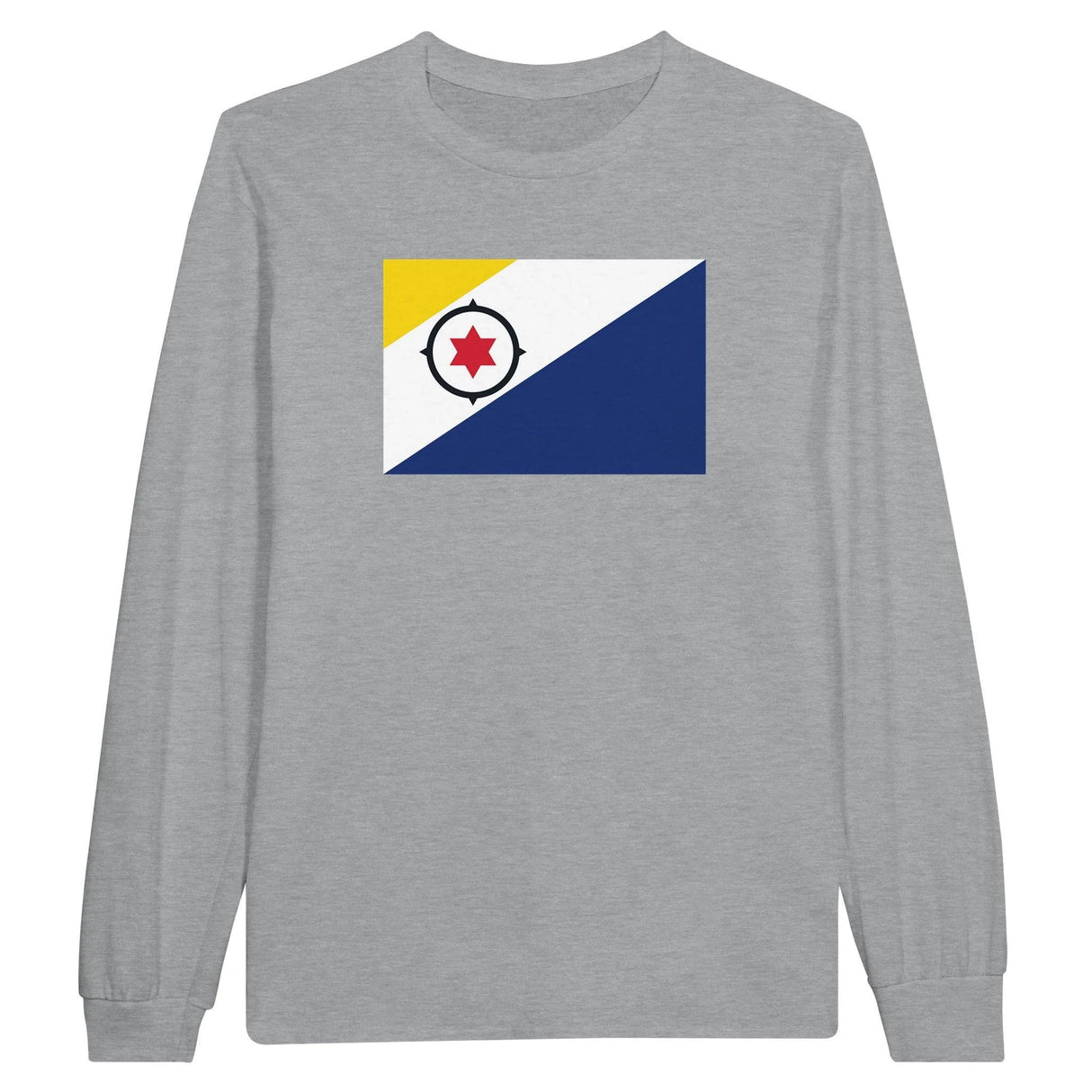 T-shirt manches longues drapeau pays-bas caraibéen coton
