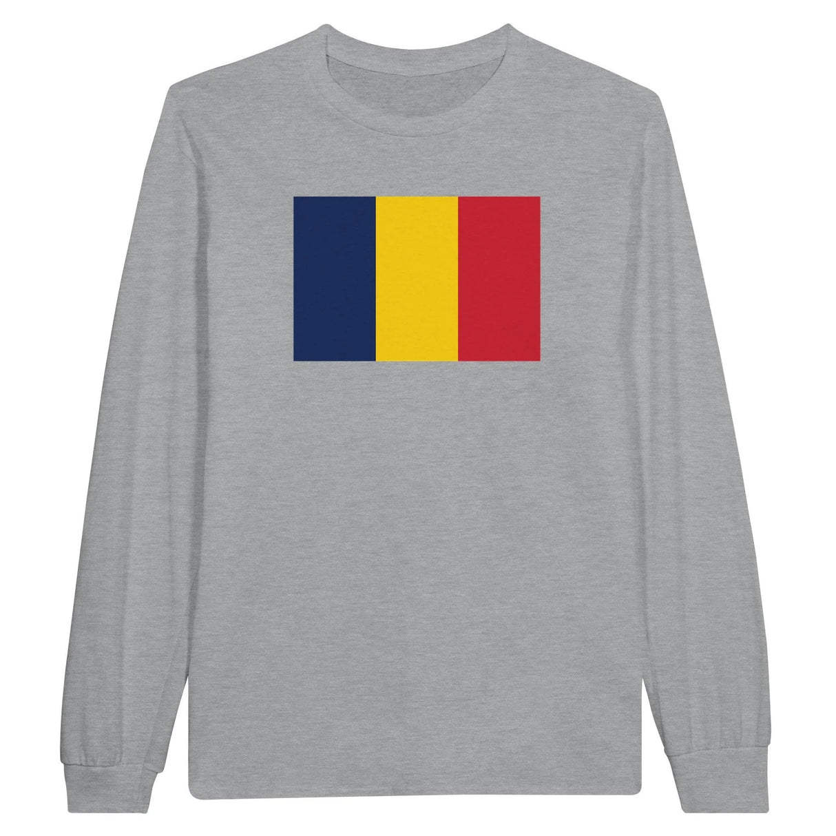 T-shirt manches longues drapeau tchad coton douceur exceptionnelle