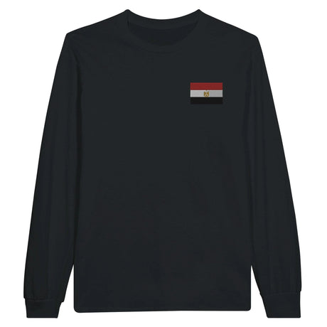 T-shirt manches longues égypte broderie couleur coton doux