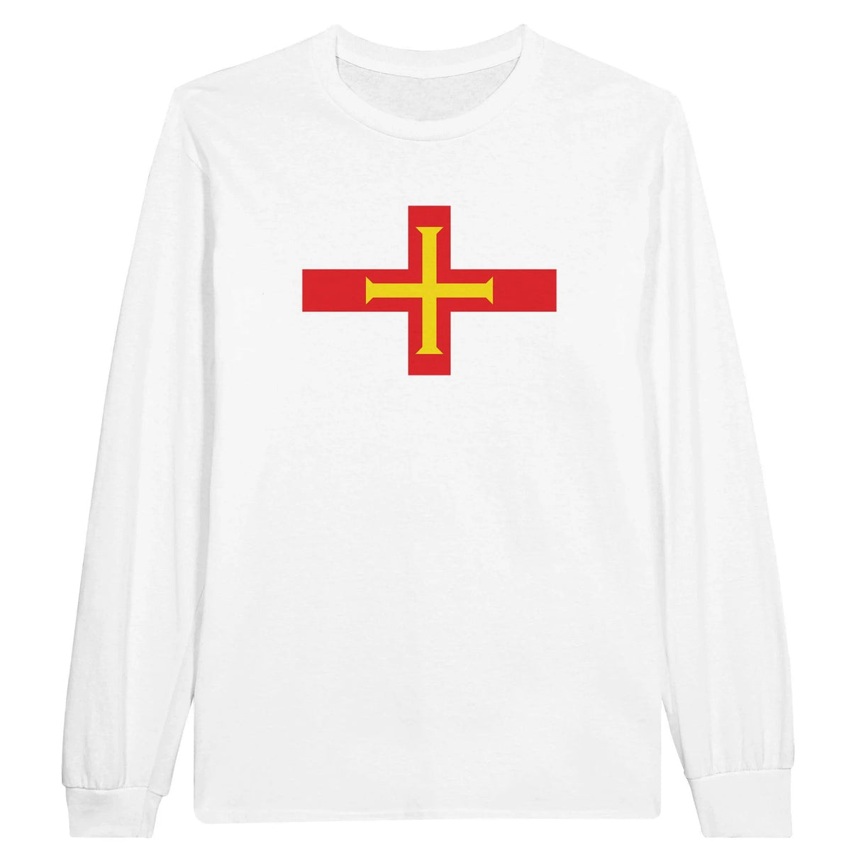 T-shirt manches longues guernesey couleur coton mélangé