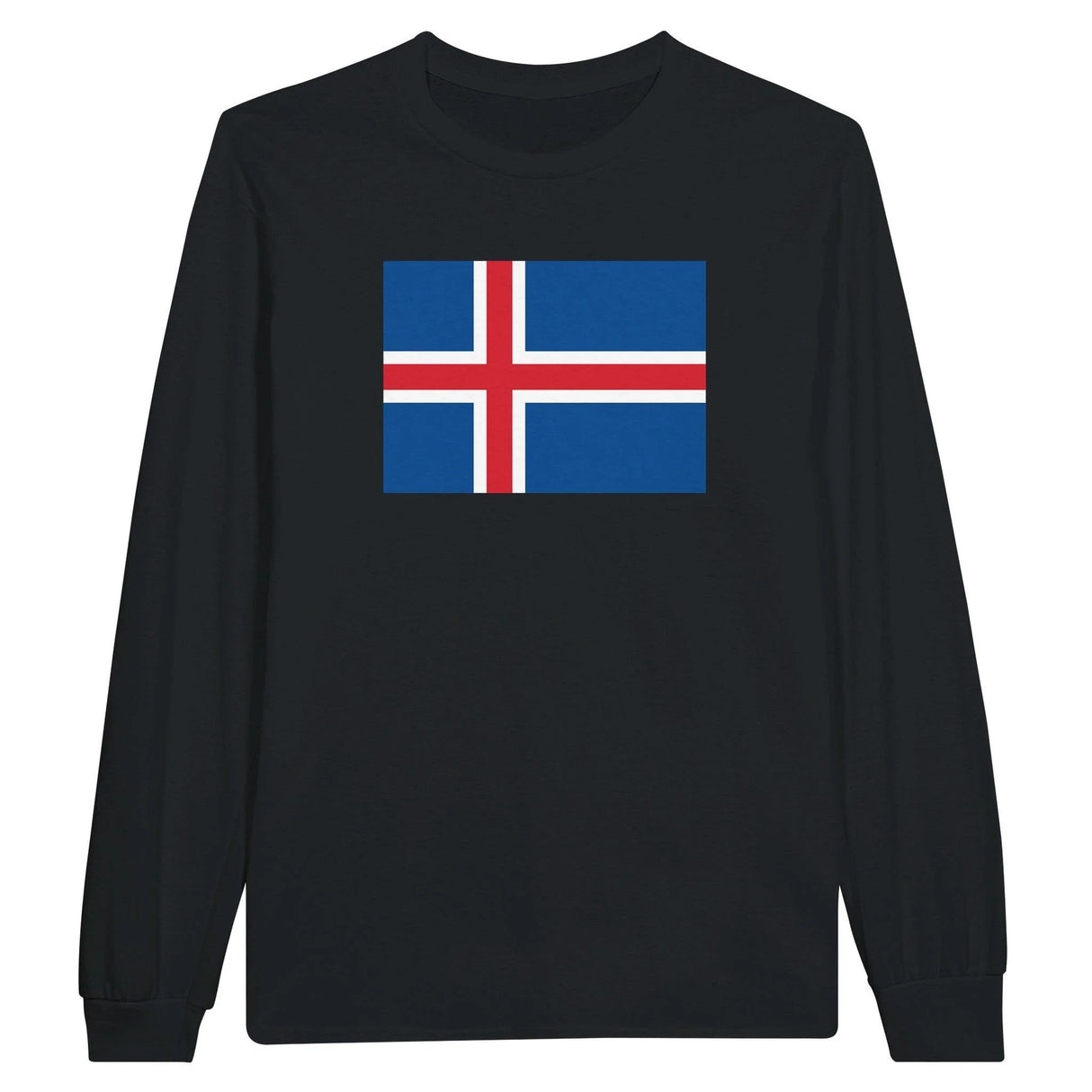 T-shirt manches longues islande coton mélangé imprimé