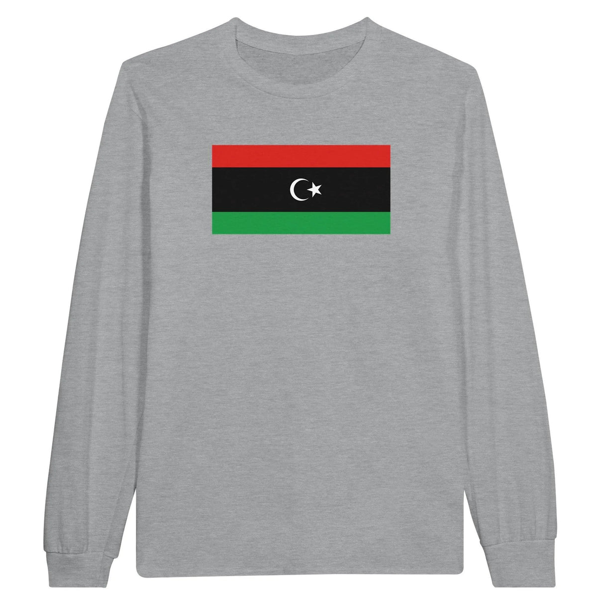 T-shirt manches longues libye couleur coton mélangé doux