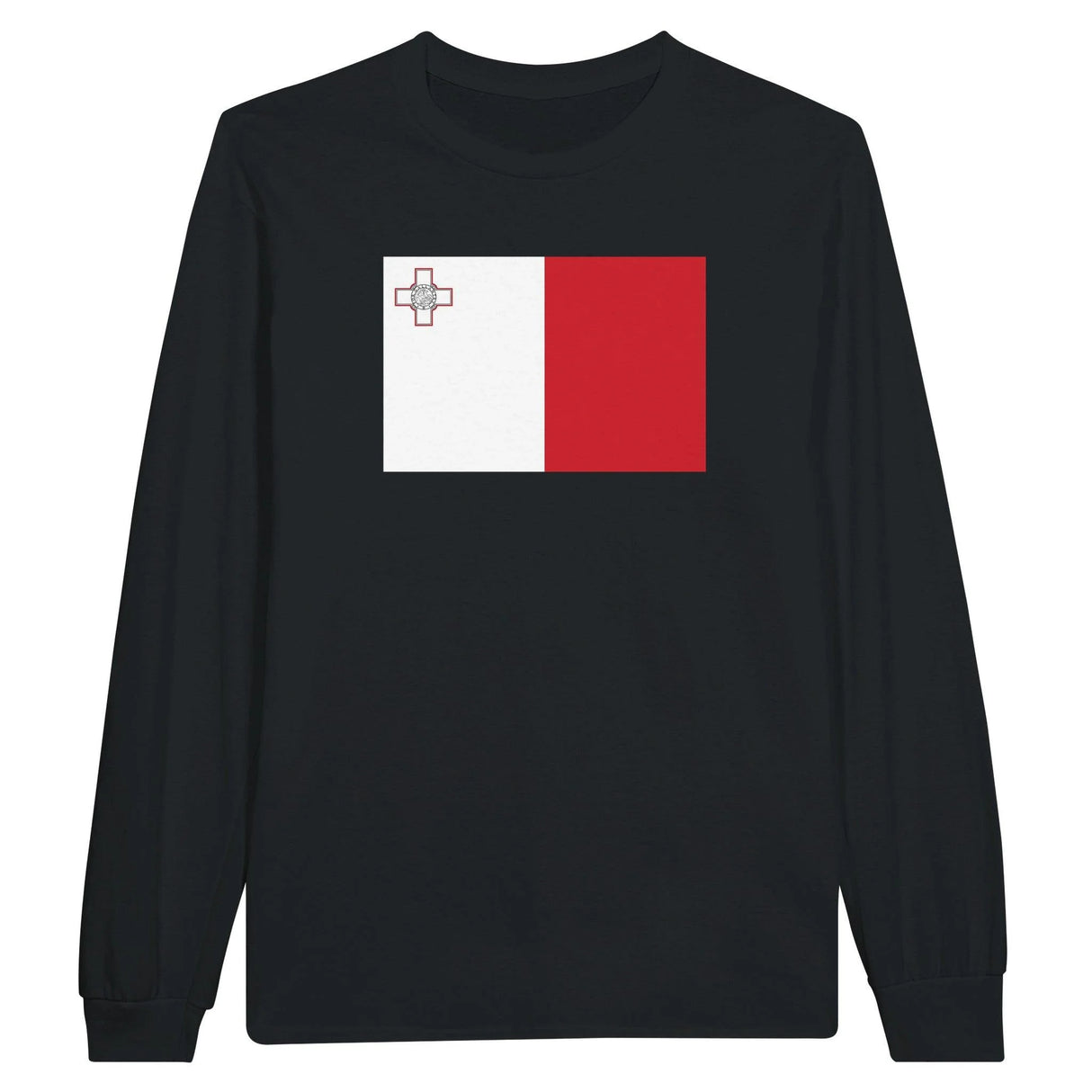 T-shirt manches longues malte coton mélangé douceur exceptionnelle