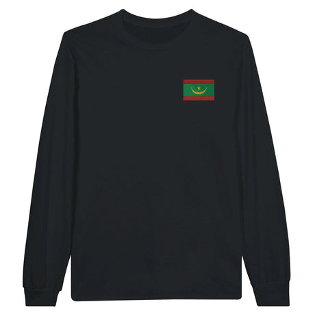 T-shirt manches longues mauritanie broderie coton doux