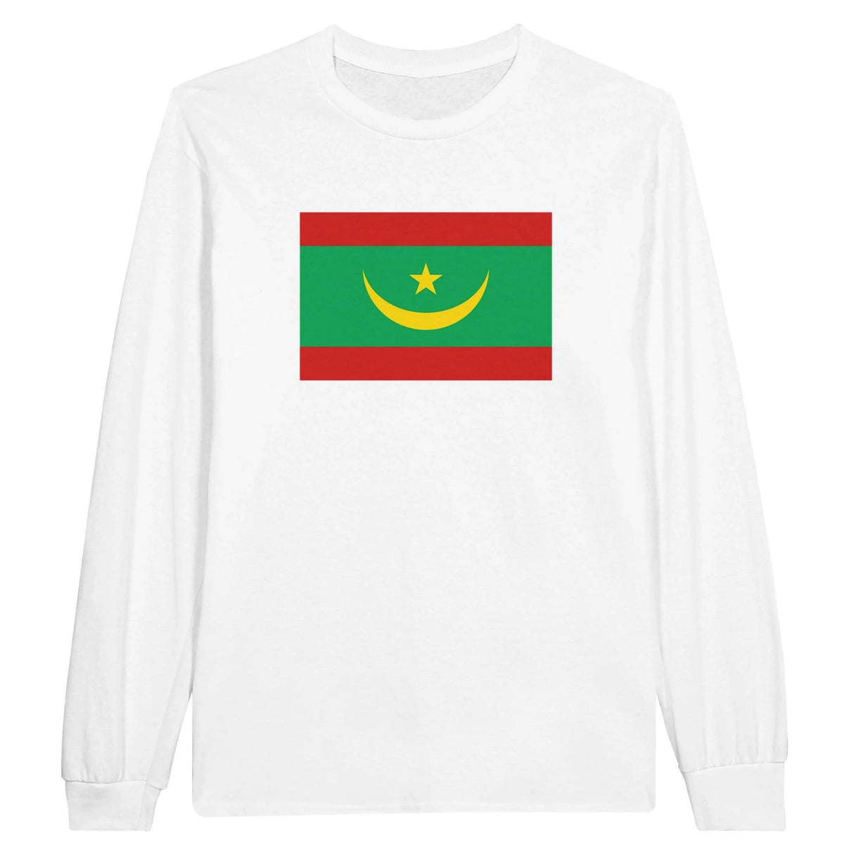 T-shirt manches longues mauritanie coton mélangé imprimé