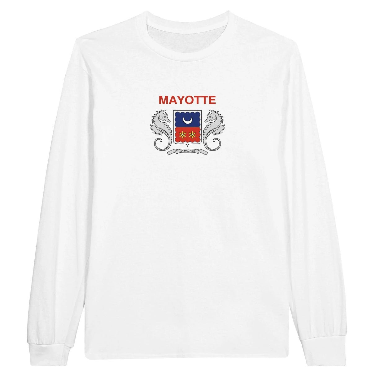 T-shirt manches longues mayotte couleur coton mélangé doux
