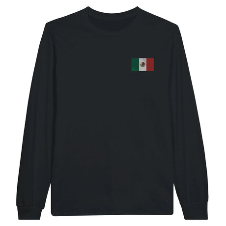T-shirt manches longues mexique broderie couleur coton doux