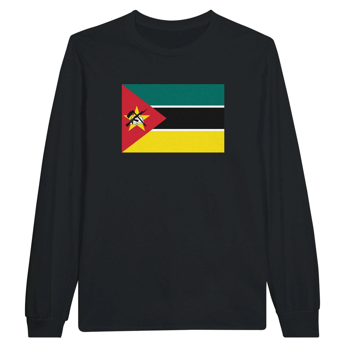 T-shirt manches longues mozambique coton mélangé imprimé