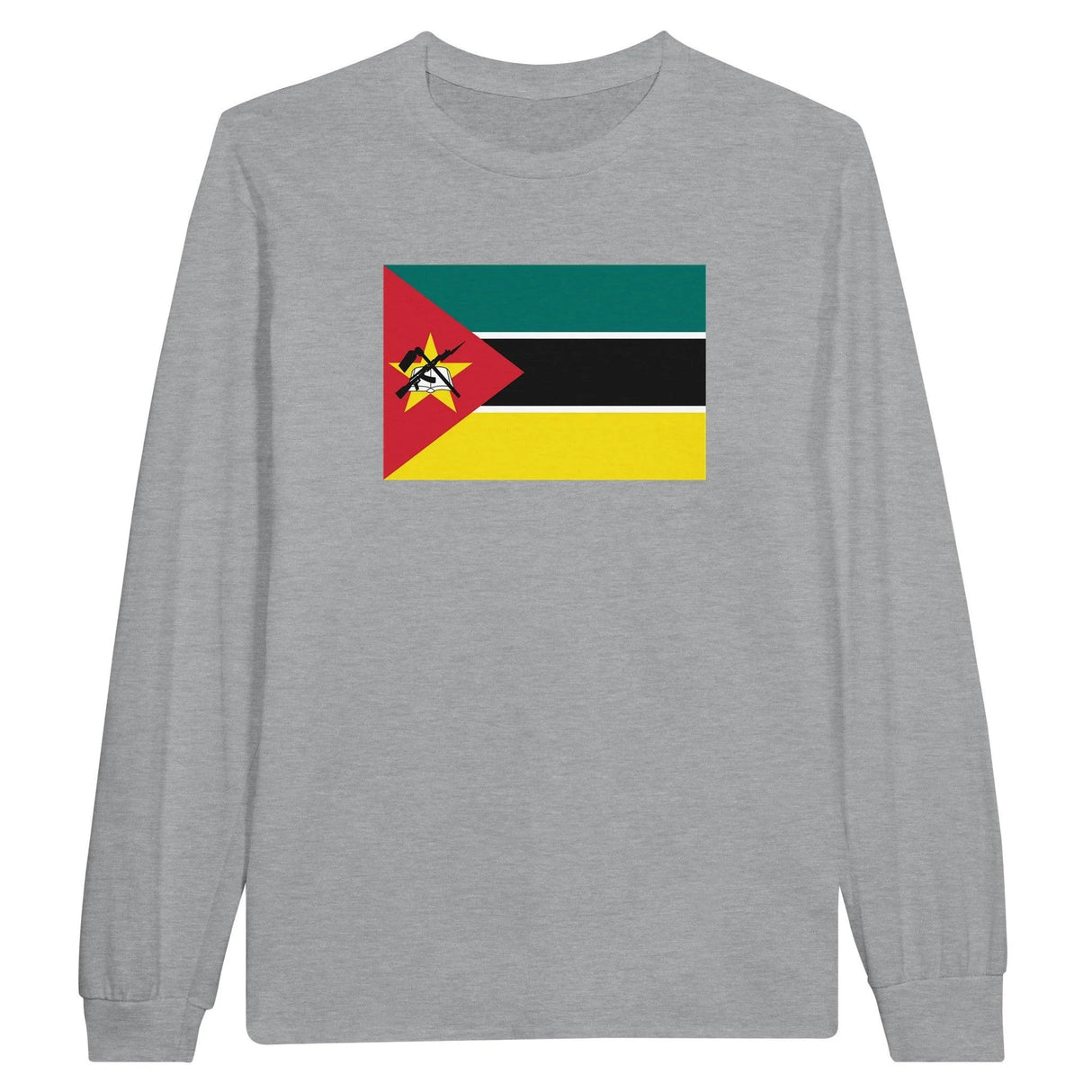 T-shirt manches longues mozambique coton mélangé imprimé