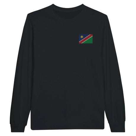 T-shirt manches longues namibie broderie coton doux