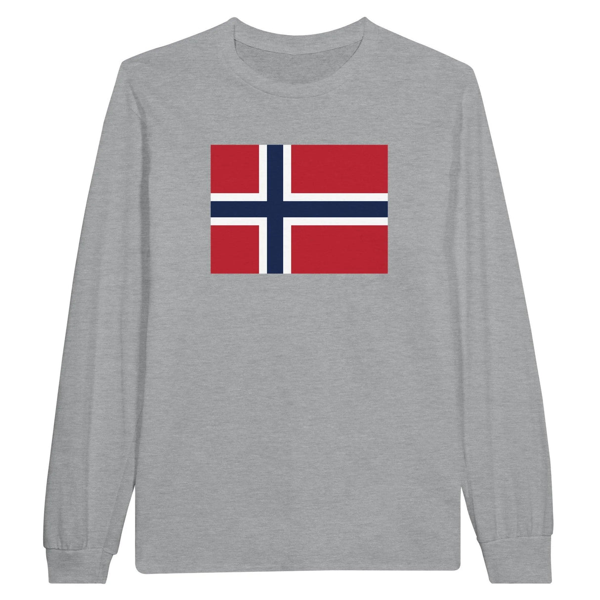 T-shirt manches longues norvège coton mélangé imprimé