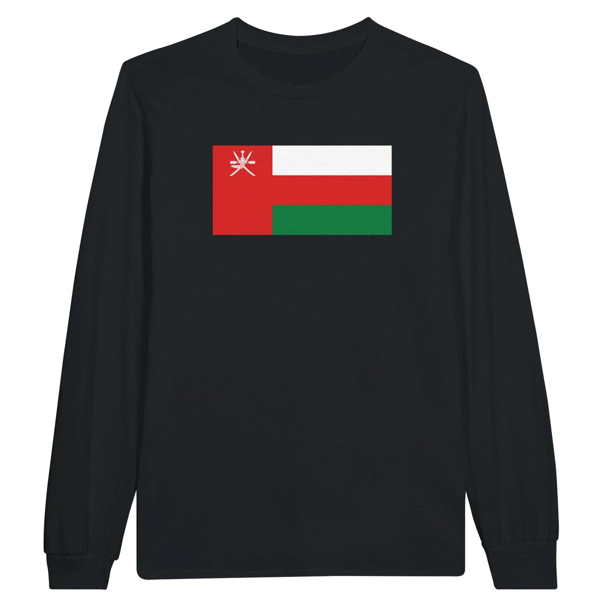 T-shirt manches longues oman coton mélangé drapeau couleur