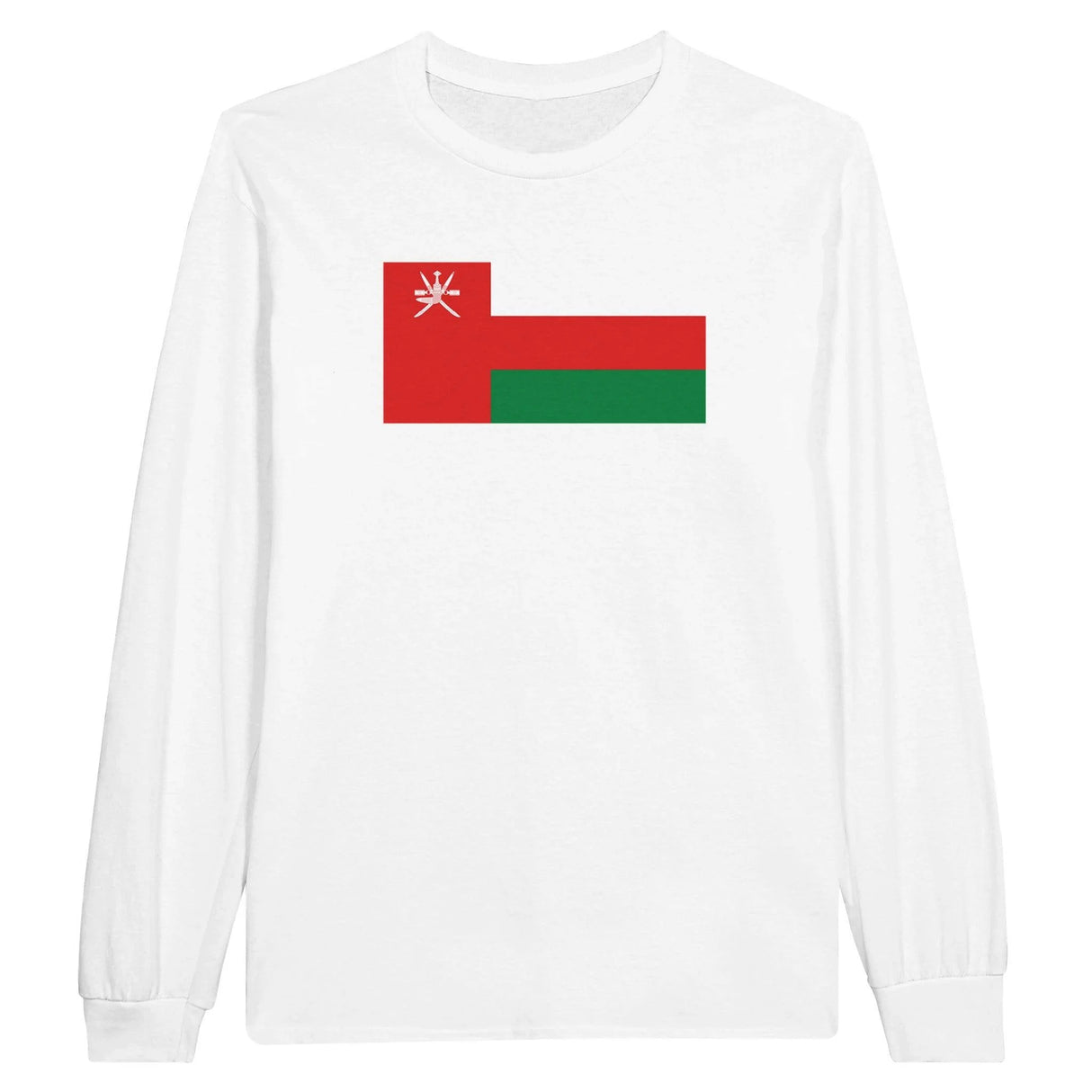 T-shirt manches longues oman coton mélangé drapeau couleur