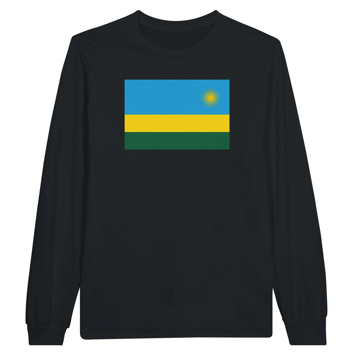 T-shirt manches longues rwanda coton mélangé imprimé