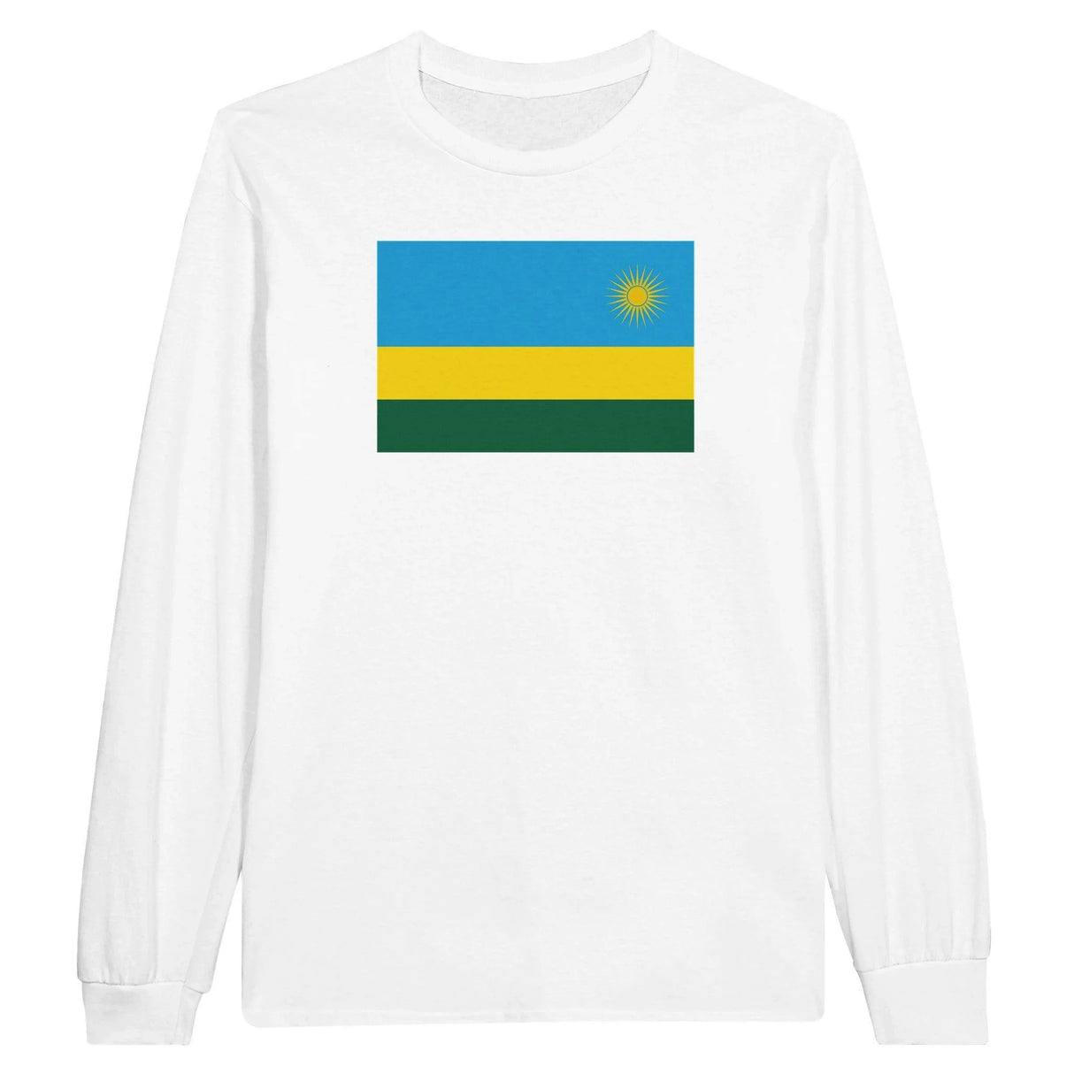 T-shirt manches longues rwanda coton mélangé imprimé