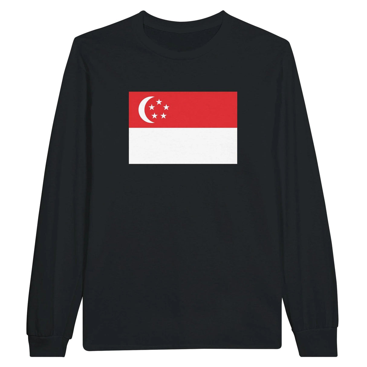 T-shirt manches longues singapour coton mélangé imprimé