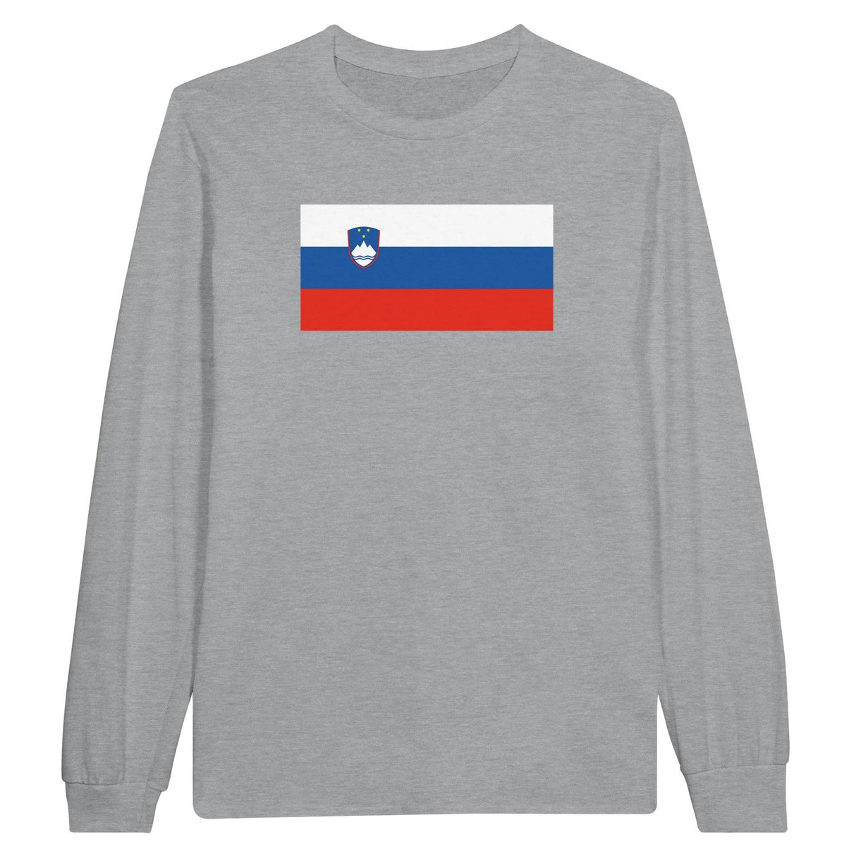 T-shirt manches longues slovénie coton mélangé imprimé