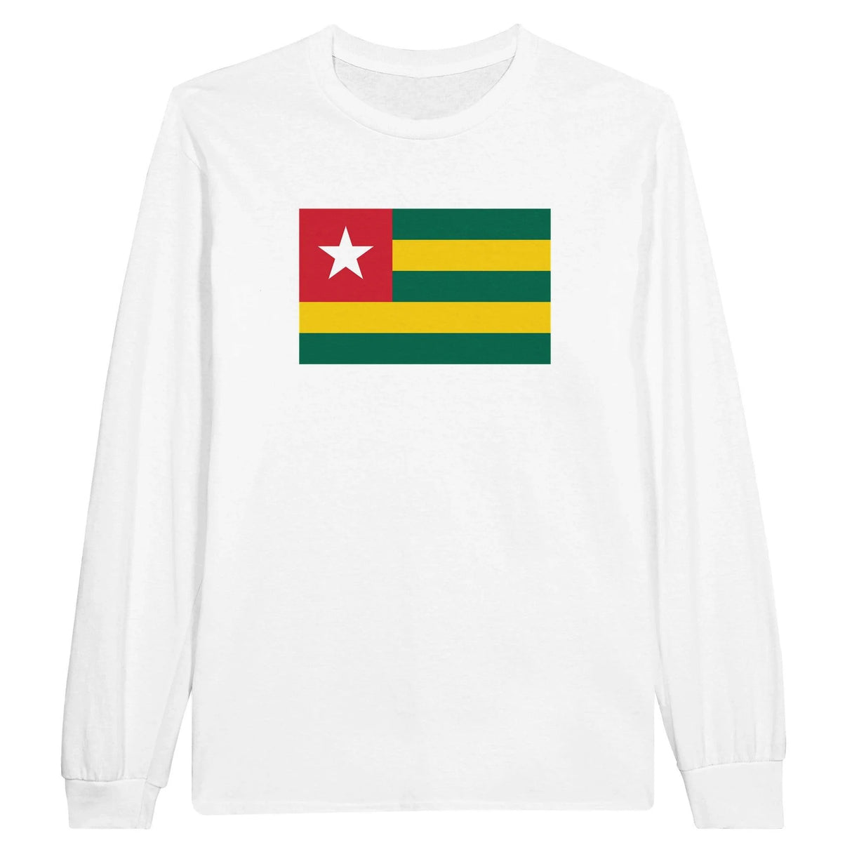 T-shirt manches longues togo couleur coton mélangé imprimé