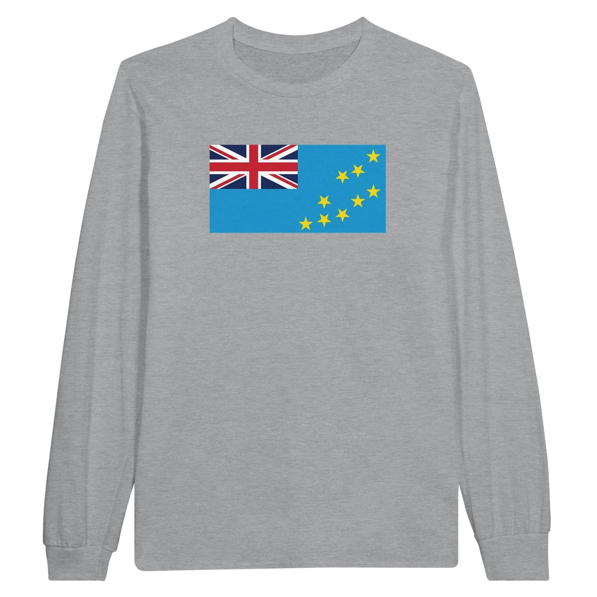 T-shirt manches longues tuvalu couleur coton mélangé doux