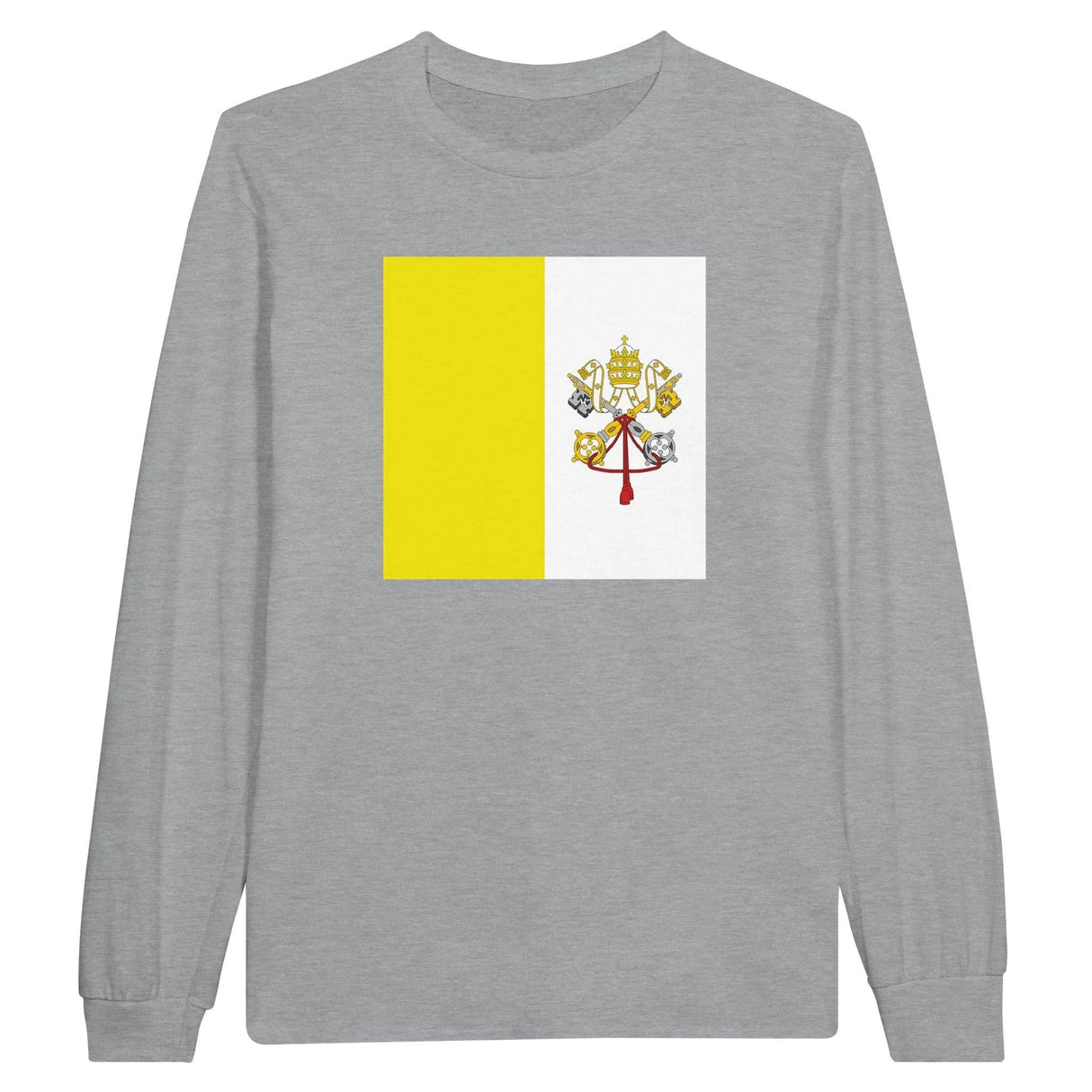 T-shirt manches longues vatican coton mélangé douceur exceptionnelle