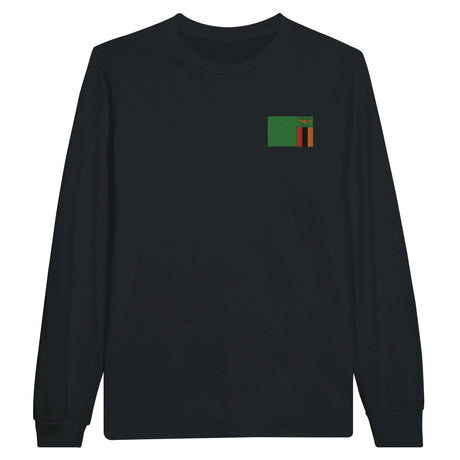 T-shirt manches longues zambie broderie couleur coton doux