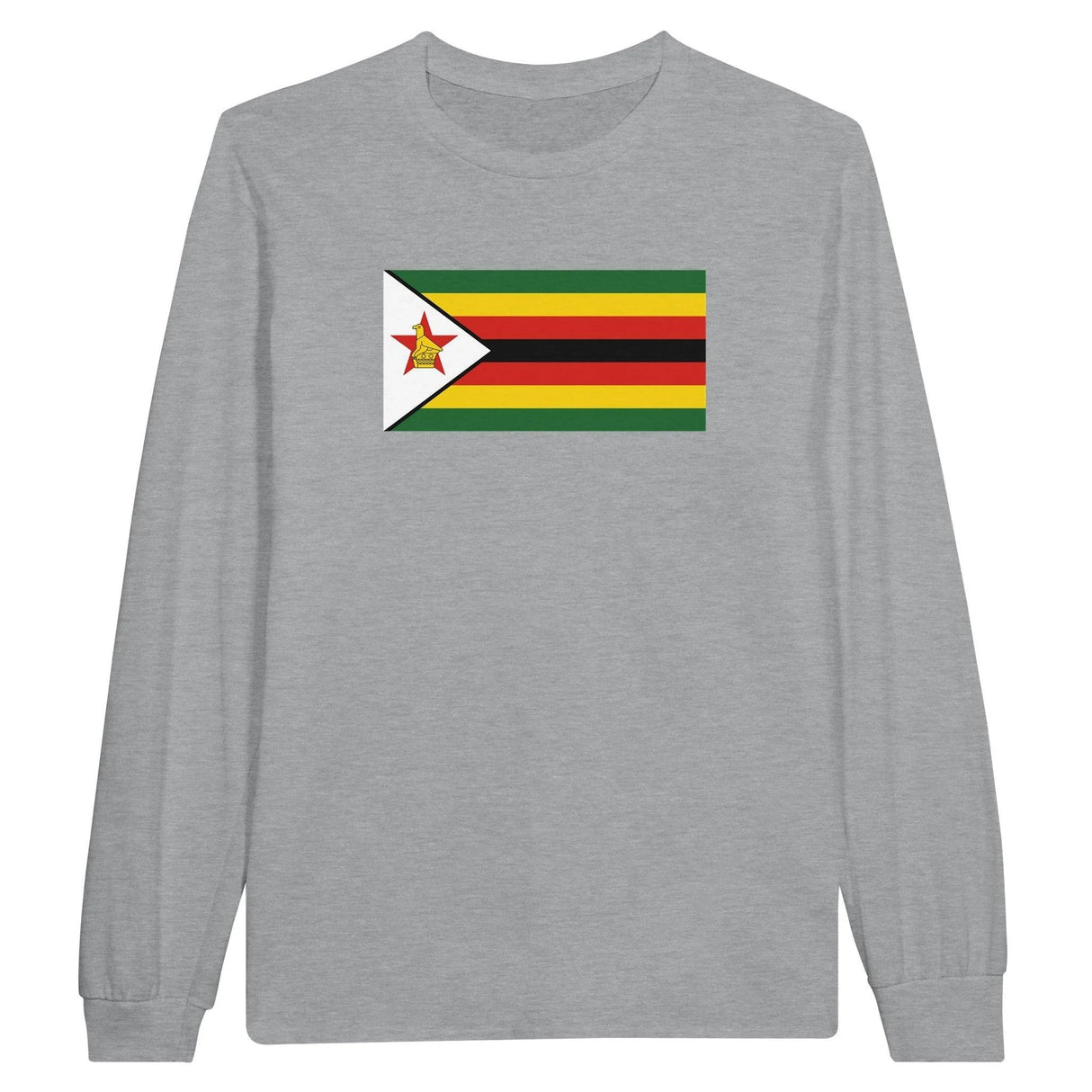 T-shirt manches longues zimbabwe coton mélangé imprimé couleurs
