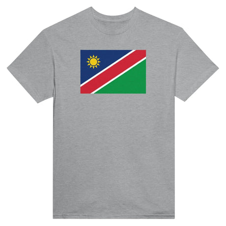 T-shirt namibie brodé en coton mélangé couleurs patriotiques