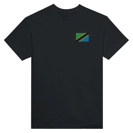 T-shirt tanzanie broderie couleur coton épais