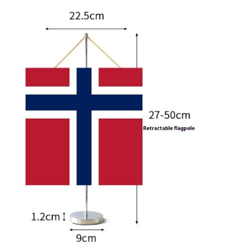 Fanion Table Drapeau Île Bouvet en Polyester