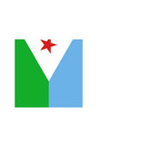 Fanion Table Drapeau Djibouti en Polyester