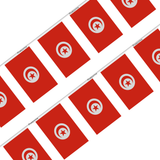 Tunisia Flag Garland in several sizes