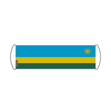 Scrolling Banner Flag of Rwanda 