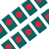 Bangladesh Flag Garland in Multiple Sizes