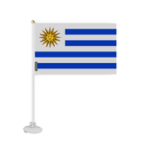 Mini Drapeau Ventouse Uruguay en Polyester