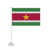 Mini Drapeau Ventouse Suriname en Polyester