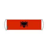 Scrolling Banner Flag of Albania 