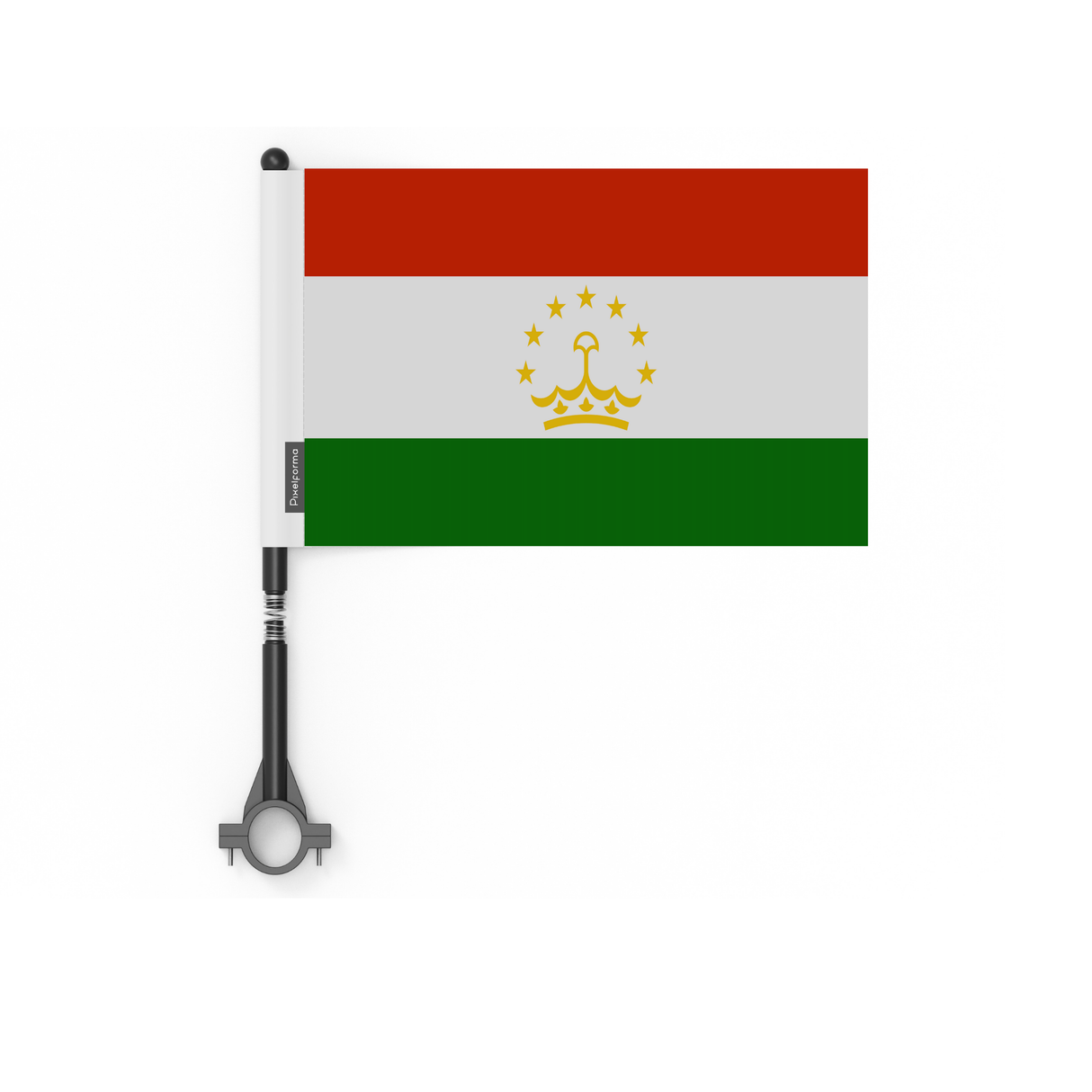 Polyester Tajikistan Bicycle Flag