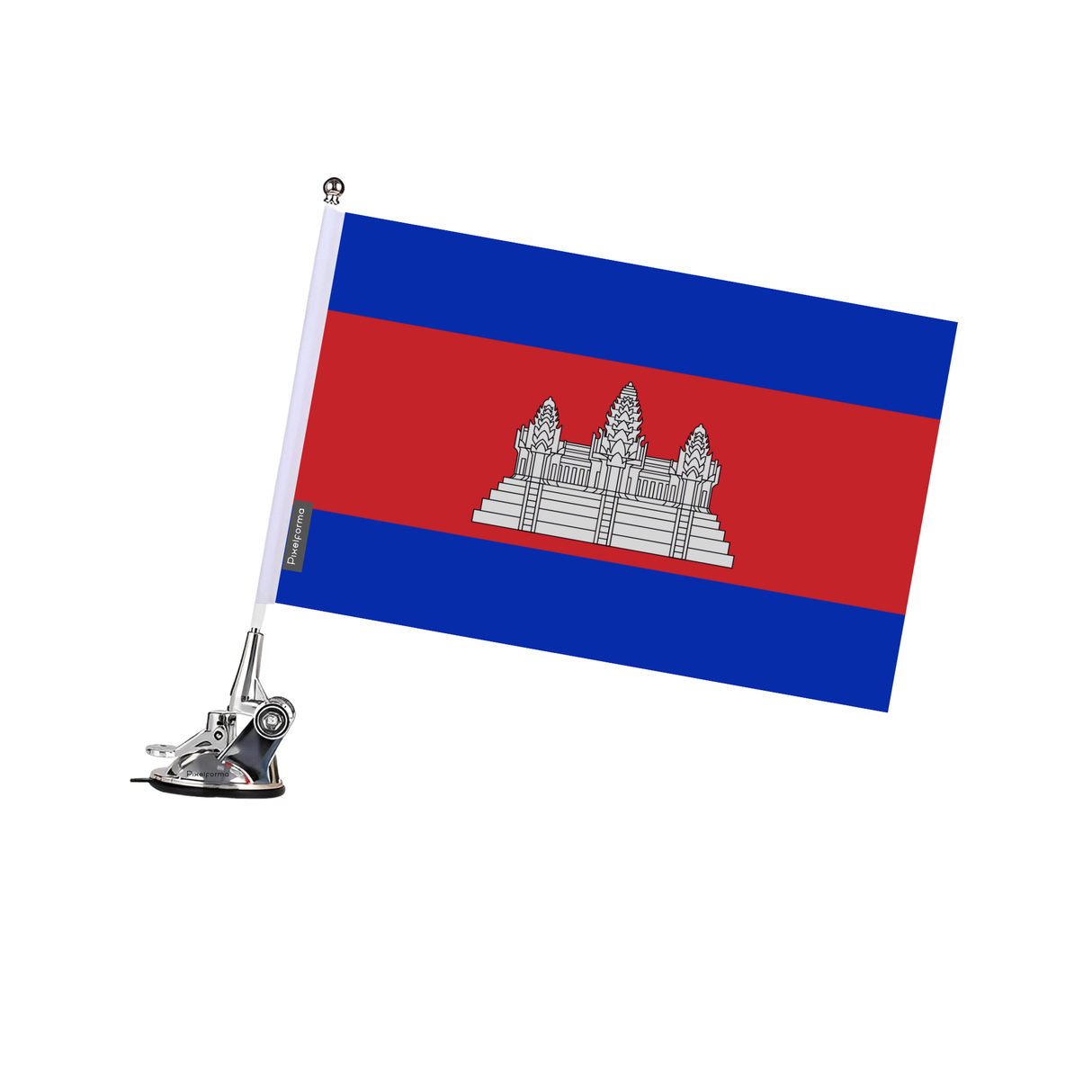 Poste de ventosa con bandera de Camboya