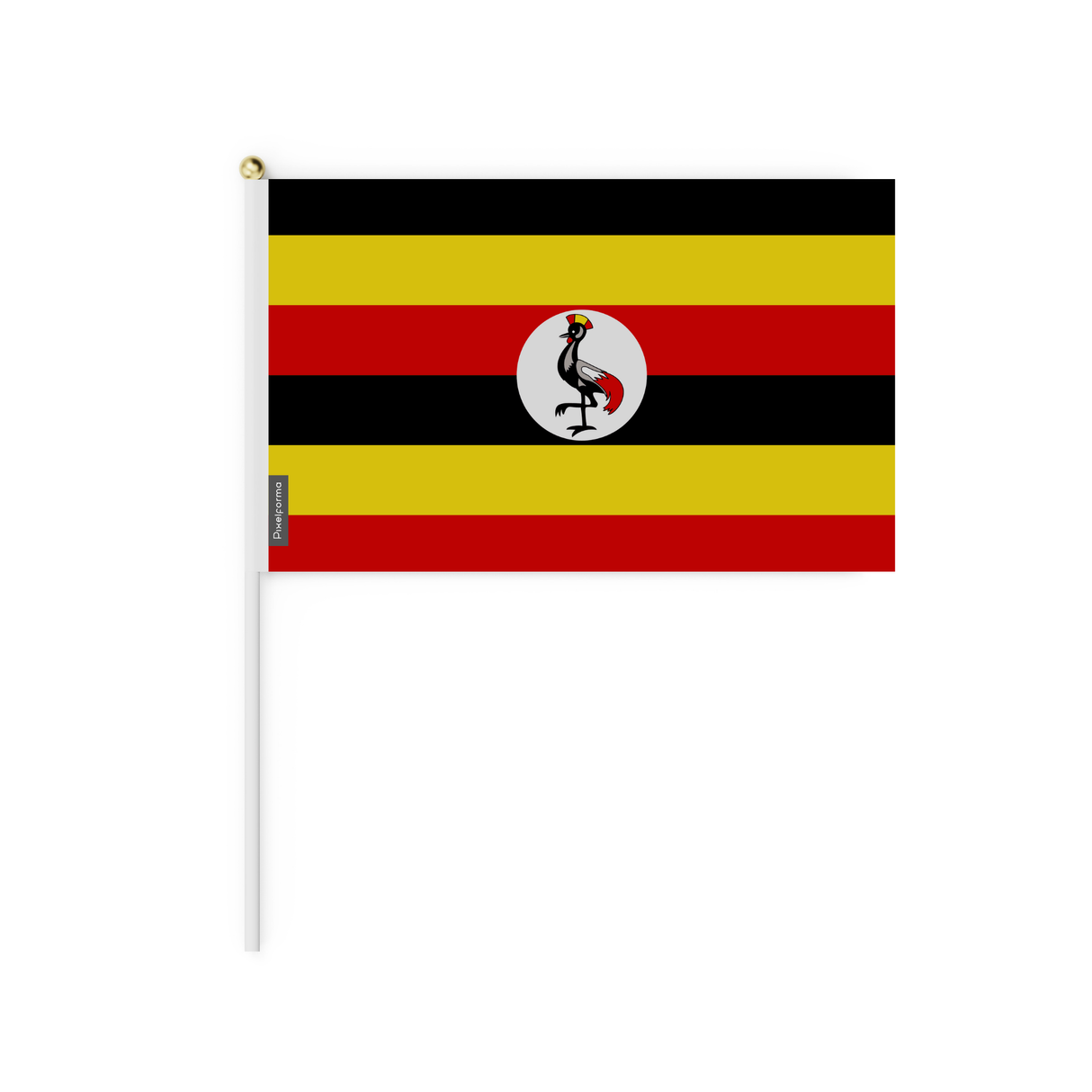 Mini Bandera de Uganda en varios tamaños 100% Poliéster