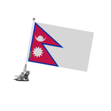 Poste de ventosa con bandera de Nepal