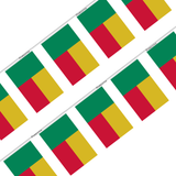 Benin Flag Garland in several sizes