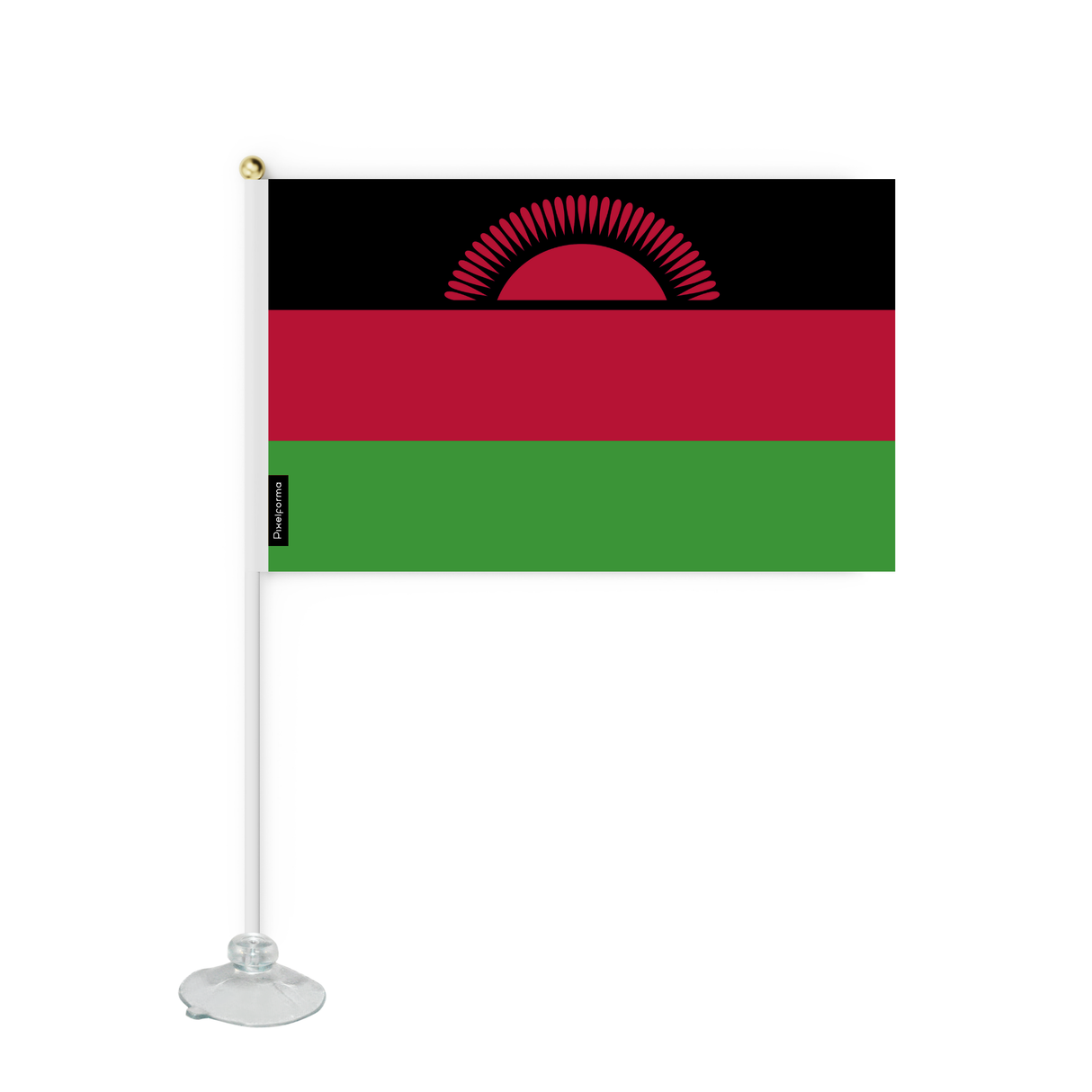 Mini Drapeau Ventouse Malawi en Polyester