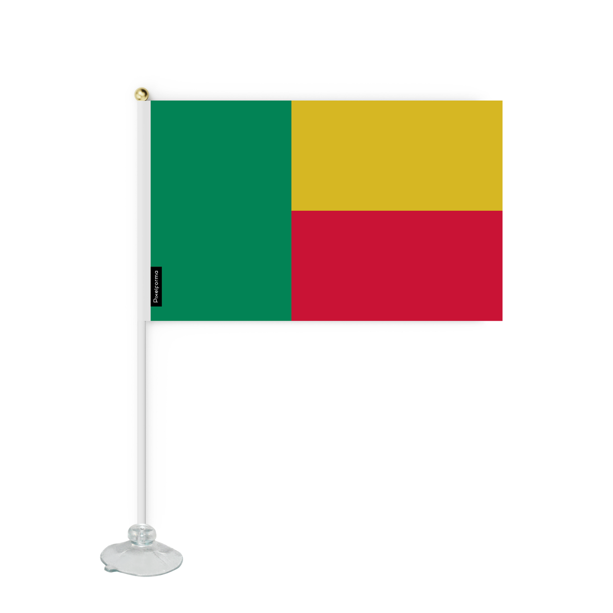 Mini drapeau ventouse Drapeau du Bénin