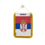 Serbia Flag Car Pennant