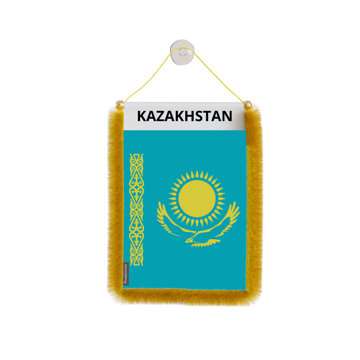 Kazakhstan Flag Car Pennant