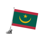 Poste de ventosa de poliéster con bandera de Mauritania