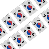 South Korea Flag Garland in several sizes