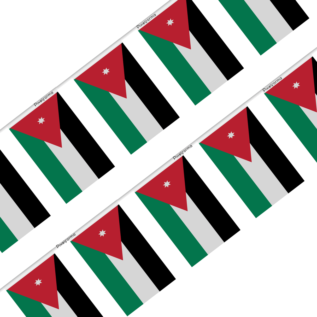 Jordan Flag Garland in Multiple Sizes